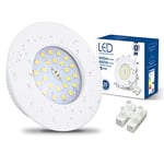 HiBay Spot LED Encastrable Extra plat 7W,20x Spot Salle de Bain IP44,Blanc Froid 6000K,Trou 60-68mm,Spots de Plafond 220V 850lm Pour Cuisine Salon