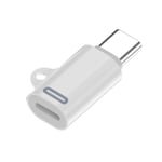 Lightning till USB-C-adapter för t.ex. iPhone 15 Vit