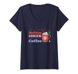 Womens There Will Be No Holiday Cheer Until I Get My Coffee V-Neck T-Shirt