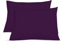 Sapphire Collection 2 x Luxury Pair of Housewife Pillow Cases Non Iron Percale