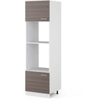 Vicco - Armoire micro-ondes R-Line, Gris, 60 cm