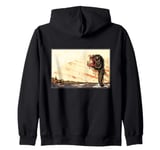 Sea Monster from the Deep Horror Zip Hoodie