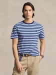 Polo Ralph Lauren Stripe Crew Neck T-Shirt, Campus Blue/Multi