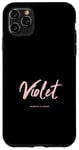 Coque pour iPhone 11 Pro Max Violet - « Fleur violette »