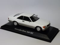 Mercedes-Benz 560 SEC blanc de 1986 au 1/43 de Minichamps / Maxichamps 940035120