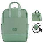 Johnny Urban Sacoche Vélo Vert - Jona Medium Bike - Sac à Dos Multifonctionnel 2 en 1 & Sacoche Arrière Bicyclette avec Compartiment pour Ordinateur Portable 14 Pouces - Hydrofuge