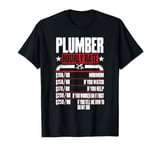 Funny Plumber Men Plumber Hourly Rate Plumber T-Shirt