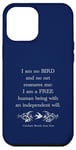 Coque pour iPhone 14 Pro Max Jane Eyre Citation littéraire No Bird Free Will