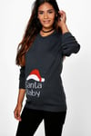 Maternity 'Santa Baby' Christmas Jumper