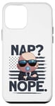 Coque pour iPhone 12 mini Baby Boss « Nap? Nope » Drapeau américain Like A Boss Kids