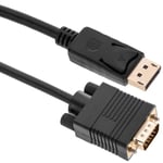 BeMatik - Cable DisplayPort male vers VGA male 2 m