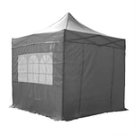 Airwave – Tonnelle Pop-up Essential avec côtés, 2,5 x 2,5 m, Gris - EX26027