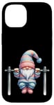 Coque pour iPhone 14 Funny Working Out Gnome With Pull-Up Bar For Fitness Lover