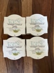 4x Yankee Candle Minis Scented Clean Cotton  Burn Time 7-10 Hours 37g