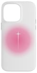 iPhone 14 Pro Max Christian Faith Cross Pink Aura Y2K Christian Faith Cross Case