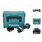 Dtm 52 G1J Outil multifonction Découpeur-ponceur sans fil Brushless Starlock Max 18 v + 1x Batterie 6,0Ah + Coffret Makpac - sans chargeur - Makita