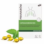 PRANARÔM - Aromaforce Capsules Bronches Compléments Alimentaires Aux Huiles Essentielles Menthe Poivrée Bon pour des voies respiratoires saines 100% Bio 30 Capsule(S) pc(s)