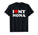 I Love My Nona Heart Family T-Shirt