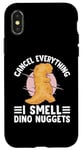 Coque pour iPhone X/XS Nugget de poulet dinosaure en peluche Amateur de pépites de