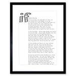 QUOTE TYPOGRAPHY RUDYARD KIPLING IF WHITE FRAMED ART PRINT PICTURE F12X1026