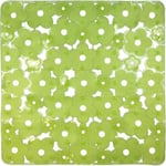 Tapis de fond d'évier carré anti-dérapant - 32x32 cm - vert transparent