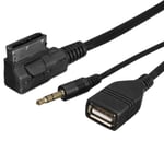 Musik MDI AMI MMI Interface USB+Laddare AUX Kabel För A6L A8L Q7 A3 A4L A5 A1