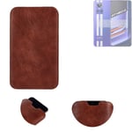 phone case for Realme GT Neo 3 sleeve cover pouch brown 