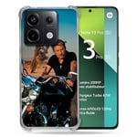 Cokitec Coque Renforcée pour Xiaomi Redmi Note 13 Pro 5G Musique Johnny Hallyday Moto