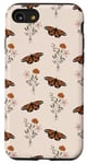 Coque pour iPhone SE (2020) / 7 / 8 Bouquet de fleurs sauvages vintage motif floral beige