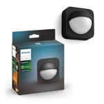 Philips Hue Outdoor Sensor, Détecteur de mouvement extérieur, sans fil, noir