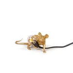 Mouse Lamp Lop lying down Bordslamp USB gold