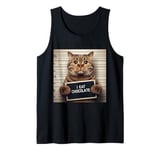 I Eat Chocolate Cat Men Women Kids Boys Girls Teens Family Tank Top