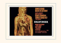 Pyramid International James Bond (Goldfinger-Projection) -Mounted Print Memorabilia 30 x 40cm, Paper, Multicoloured, 30 x 40 x 1.3 cm