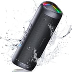 Enceinte Bluetooth Portable Bt5,3 Haut-Parleur Sans Fil Avec Appairage Tws 24 Hrs Autonomie 30M Distance Lumiere Led Rgb Etanche Ipx5 Hd Stereo Appel Mains Libres Pour Fetes Voyage Exterieur