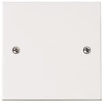 Plaque Vierge Plastique Blanc - Bulk Hardware - Paquet De 2