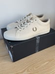 Fred Perry Baseline Twill Men’s Trainers Beige Warm Stone UK 11 Brand New