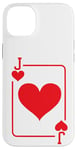 Coque pour iPhone 14 Plus Jeu de cartes Jack of Hearts - Costume d'Halloween - Rouge