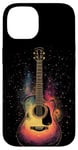 Coque pour iPhone 14 Guitare acoustique Musique Six-faces Guitare classique