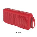 Haut-parleur sans fil Haut-parleur extérieur Portable Colonne Stéréo Musique Surround Bluetooth Lecteur Support FM TF Carte Bass Box vitog,Red