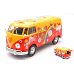 VW TYPE 2 (T1) DELIVERY VAN FLOWER POWER 1962 1:24 MotorMax Auto Stradali