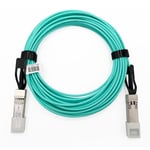 Elfcam® - 30 Metres Cable Fibre Optique OM3 SFP+ a SFP+ AOC 10Gbit/s, Compatible avec Freebox Delta et SFP-10G-AOC, 30m