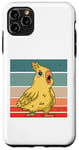 Coque pour iPhone 11 Pro Max Oiseau jaune Caricatural Simpliste Ludique Calopsitte