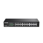 Tenda Switch Ethernet 24 Ports Gigabit, Switch Gigabit 10/100/1000 Mbps, Plug & Play, Protection Foudre, Switch Réseau Metal pour la Surveillance de Sécurité à la Maison et Bureau(TEG1024D)