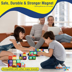 Playmags Magnetic Tiles, Magnetic Building Bricks, Exclusive Magnetic Blocks