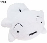 T'S Factory Plush Doll Tissue Box Cover Crayon Shinchan Shiro F/S w/Tracking#