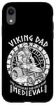 iPhone XR Funny Viking Dad Medieval Lawn Mower Lawnmower Father Figure Case