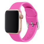 Bracelet en Silicone Remplacement pour Apple Watch Series 5 / 4 44mm - Rose (Taille L)