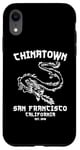 Coque pour iPhone XR Quartier chinois de San Francisco, région de la baie sino-américaine Dragon SF