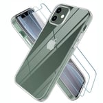 Coque TPU iPhone 12 mini - Coque transparente + protecteur d'écran