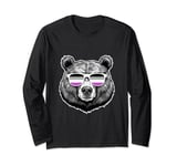 Asexual Pride Bear Ace Long Sleeve T-Shirt